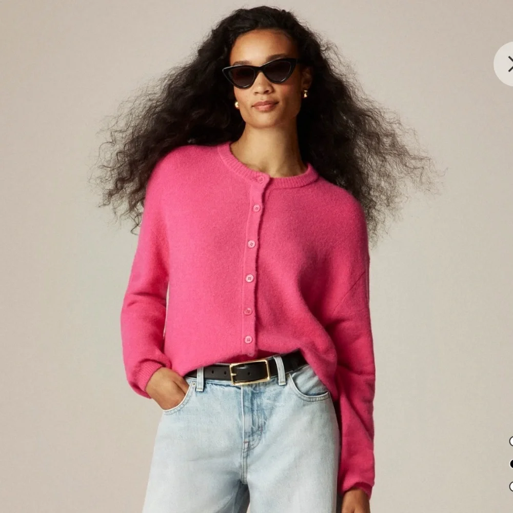 JCREW SUPER SOFT BUBBLE HEM CARDIGAN - Picture 6 of 7